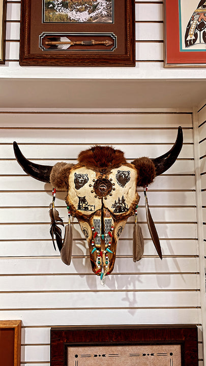 Genuine Creek Buffalo Skull by Le Ne Yo