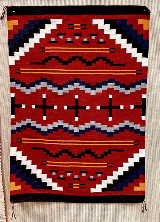 "Phase 3 Blanket" Genuine Navajo Rug by Larry lee