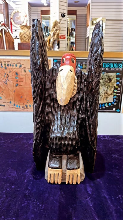 Hand-carved Buzzard by Frank Gallagher